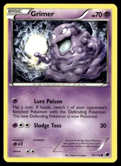 Grimer Plasma Freeze 45/116 MP Pokemon TCG | Buy 10 Get 10 Free - Image 1