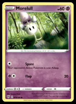 Morelull SWSH03: Darkness Ablaze 079/189 MP Pokemon TCG | Buy 10 Get 10 Free - Image 1