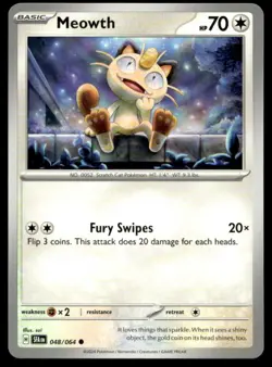Meowth 048/064 SV: Shrouded Fable NM Pokemon TCG | Buy 10 Get 10 Free - Image 1