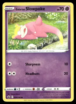 Galarian Slowpoke SWSH06: Chilling Reign 054/198 MP Pokemon TCG | Buy 10 Get 10 - Image 1