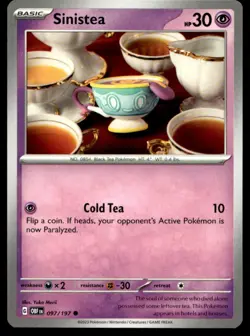Sinistea SV03: Obsidian Flames 097/197 MP Pokemon TCG | Buy 10 Get 10 Free - Image 1