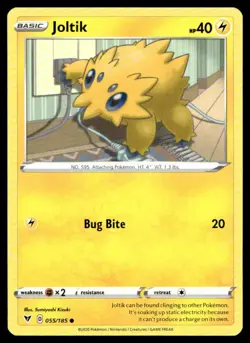 Joltik SWSH04: Vivid Voltage 055/185 MP Pokemon TCG | Buy 10 Get 10 Free - Image 1