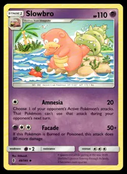 Slowbro SM - Guardians Rising 49/145 MP Pokemon TCG | Buy 10 Get 10 Free - Image 1