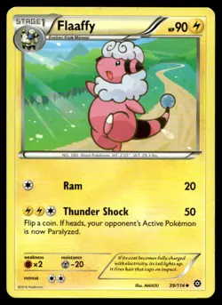 Flaaffy XY - Steam Siege 39/114 MP Pokemon TCG | Buy 10 Get 10 Free - Image 1