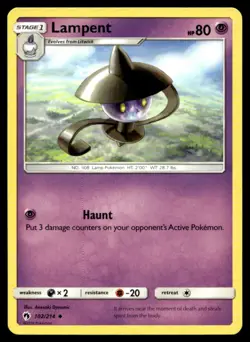 Lampent SM - Lost Thunder 102/214 MP Pokemon TCG | Buy 10 Get 10 Free - Image 1
