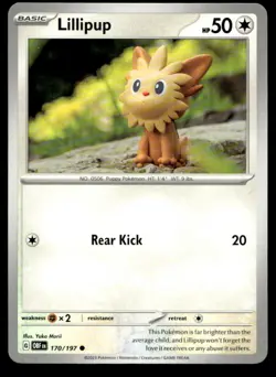 Lillipup 170/197 SV03: Obsidian Flames NM Pokemon TCG | Buy 10 Get 10 Free - Image 1