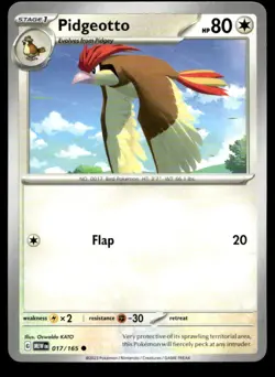 Pidgeotto 017/165 SV: Scarlet & Violet 151 NM Pokemon TCG | Buy 10 Get 10 Free - Image 1