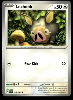 Lechonk 126/142 SV07: Stellar Crown NM Pokemon TCG | Buy 10 Get 10 Free - Image 1