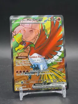 Pokemon Ethans Ho Oh Ex 209/182 Secret Rare Scarlet Violet Destined Rivals NM - Image 1