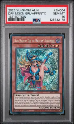 2025 1ST ED #EN004 DARK MAGICIAN GIRL THE MAGICIAN'S APPRENTICE PSA 10 - Image 1