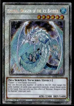 Brionac, Dragon of the Ice Barrier (Platinum Secret Rare) Quarter Century Bonanz - Image 1