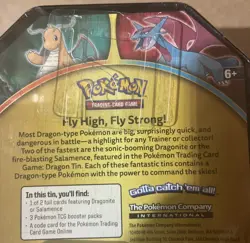 2019 Pokemon Trading Card Game Salamence Tin Brand New, Sealed 3 booster packs - Image 3