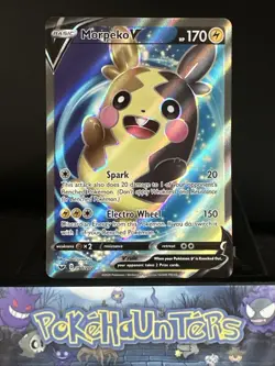 Pokemon Card Morpeko V 190/202 Sword & Shield Base Set Full Art Near Mint - Image 1