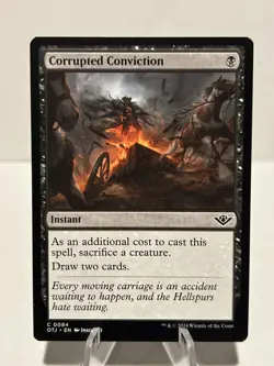 Corrupted Conviction 84 C Outlaws of Thunder Junction NM MTG - Image 1