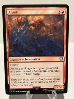 Anger 210 U Commander: The Lord of the Rings: Tales of Middle-earth NM MTG - Image 1