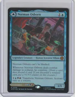Magic The Gathering Marvel Spider-Man - Norman Osborn/Green Goblin #0039 Foil - Image 1