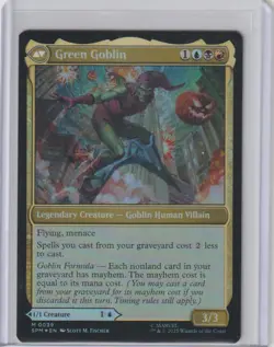 Magic The Gathering Marvel Spider-Man - Norman Osborn/Green Goblin #0039 Foil - Image 2