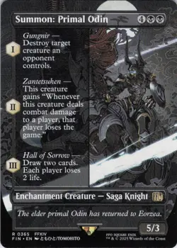 MTG Summon: Primal Odin (Borderless) (365) | NM | Final Fantasy {FIN} - Image 1