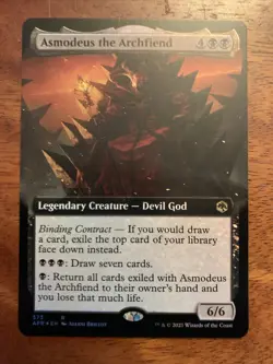 MTG- Asmodeus the Archfiend (Rare)- Forgotten Realms- Extended Art - Image 1