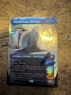 MTG Wan Shi Tong, Librarian TLA Avatar: The Last Airbender Borderless Foil 0320 - Image 3