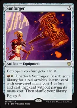 Slightly Played, French - 1 x MTG Sunforger Commander 2016 - Image 1