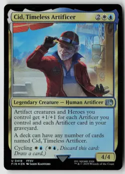 Cid, Timeless Artificer (0419) FINAL FANTASY (419) Foil - MTG - Image 1