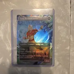MTG Avatar The Last Airbender Aang at the Crossroads 0304 Borderless Foil NM - Image 2