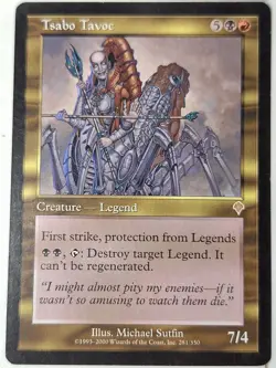 Tsabo Tavoc - Invasion - Magic the Gathering MTG Nice! - Image 1