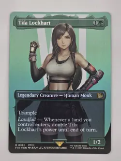 MTG Final Fantasy Tifa Lockhart #391 Borderless Foil Near Mint - Image 1