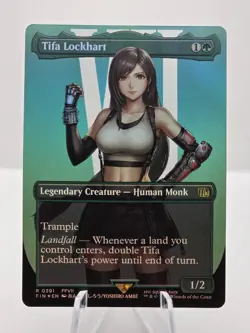 MTG Final Fantasy Tifa Lockhart #391 Borderless Foil Near Mint - Image 3