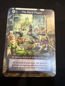 1x The Black Plague, Non-Foil, Sorcery Arthurian Legends, NM - Image 1