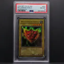 Millenium Shield - 2002 YU-GI-OH! McDonald’s Promo MP1-001 - PSA 8 - Image 1
