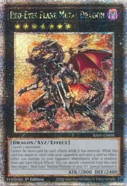 Yugioh! LP Red-Eyes Flare Metal Dragon - RA01-EN038 - Quarter Century Secret Rar - Image 1