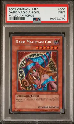 2003 YU-GI-OH! MFC-MAGICIAN'S FORCE #000 DARK MAGICIAN GIRL PSA 9 - Image 1