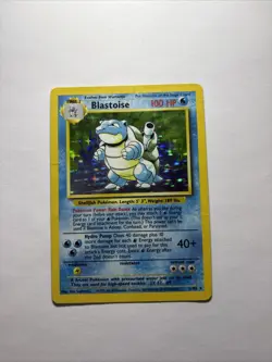 1999 Blastoise Holo Rare Pokemon Card TCG 2/102 Base Set - Image 1