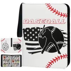 Baseball Card Binder with Sleeves, 900 Pockets Trading Card Binder,9 Pocket C... - Image 1