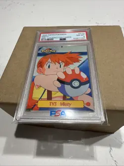 1999 TOPPS POKEMON SER 1 CHARACTER CARDS #TV3 MISTY PSA 8 - Image 3