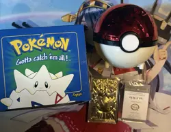 Pokemon Togepi 23K Gold Plated Card Burger King Complete Nintendo 1999 - Image 1