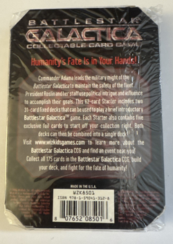 BATTLESTAR GALACTICA Collectable Card Game Two-Player Starter Set sealed - Image 2