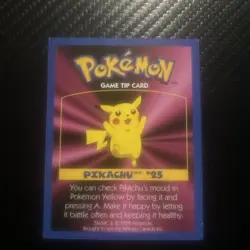 Pokemon: Pikachu #25 [Game Tip Card] - [Kellogg's Canada Cereal Promo (1999)] - Image 1
