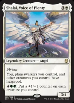 MTG English Shalai, Voice of Plenty NM Normal Dominaria - Image 1