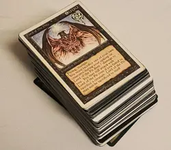Lot Of 100 MTG Vintage RARE Cards, Sets From Revised - Exodus, HP-MP Played - Image 1