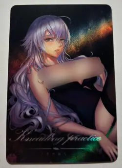SEXY HEROINE WAIFU Jeanne D’arc FATE ACG PREMIUM HOLOFOIL CARD NM - Image 1