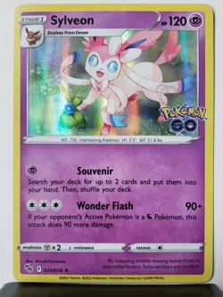 HOLO Sylveon 035/078 NM / M Pokemon GO TCG Card - $2 Combined Shipping - Image 1