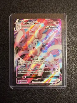Sylveon VMAX 075/203 Evolving Skies Ultra Rare Holo Pokemon Card NM - Image 1