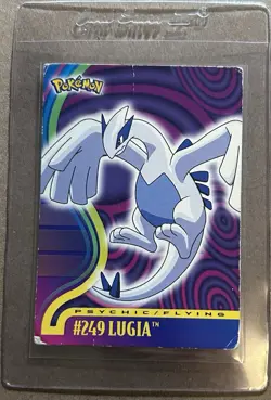 LUGIA #249 - 2001 TOPPS POKEMON JOHTO SERIES 1 - REGULAR FINISH BASE CARD - - Image 1
