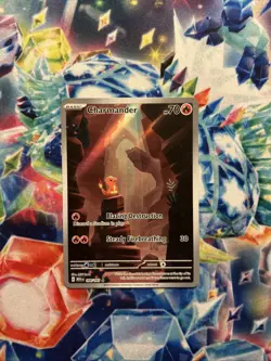 Pokemon Charmander TCG Illustration Rare Card 168/165 SV-151 NM English - Image 1