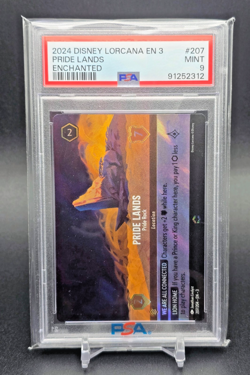 PSA 9 MINT Pride Lands Into The Inklands Enchanted Disney Lorcana Card #207/204 - Image 1