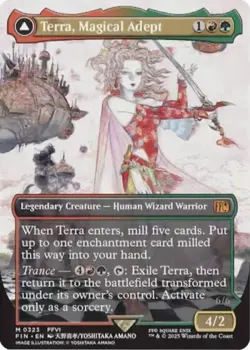 ~ Terra, Magical Adept (Borderless) ~ NM ~ UB: FINAL FANTASY ~ MTG ~ - Image 1