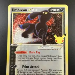 Umbreon Gold Star 17/17 Pokemon Celebrations Holo Card - Image 2